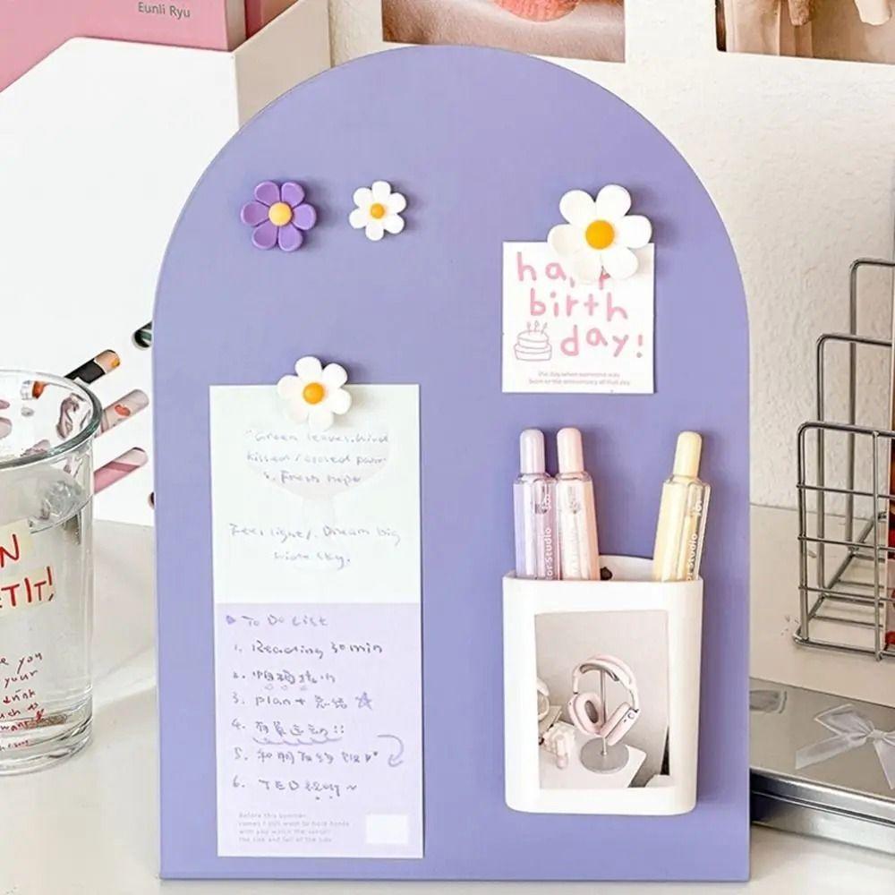 Metal Desktop Message Board Standing Plates Storage Board Large Capacity Message Board Handwritten Ornament