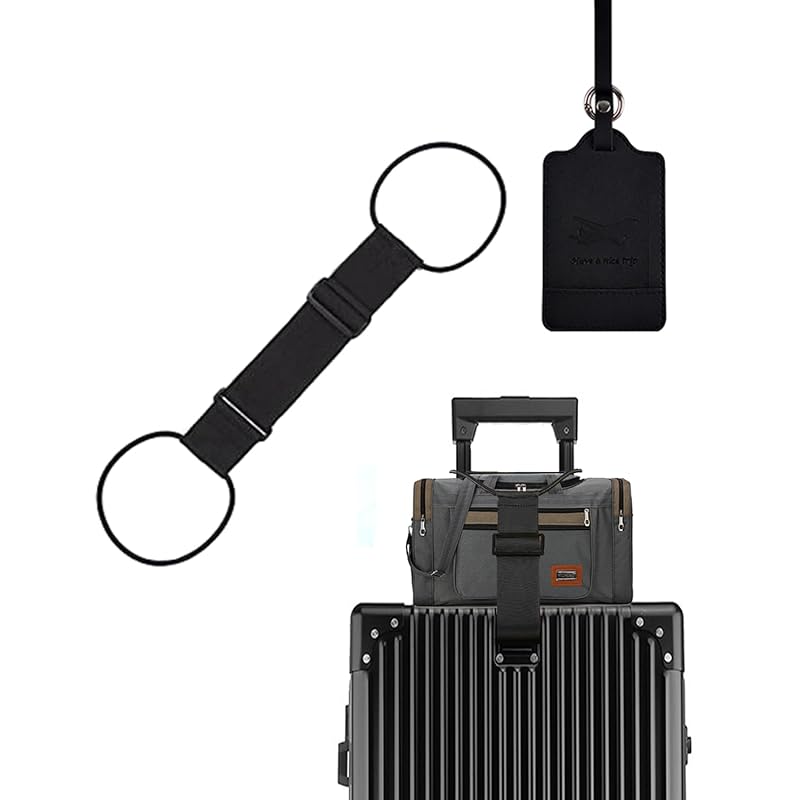 

[Marcea] Convenient travel goods bag fastening belt Convenient goods Heavy use adjustable lightweight Elastic fixing belt for luggage Prevents