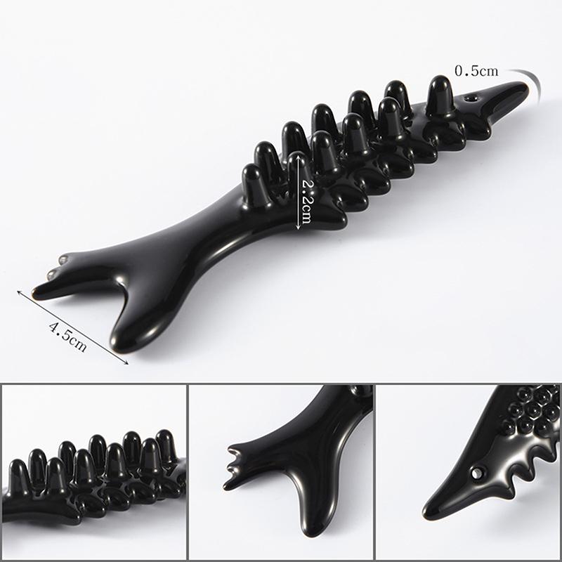 Ceramic Fish Shaped Scraping Board Gua Sha For Face Body Massage Tool Body For Relief Massage Face Lift Guasha Acupoint Massager