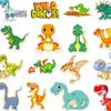 Art Box/Claypia Dinosaur Waterproof Sticker Cute Sticker Dakku Set 50 Sheets