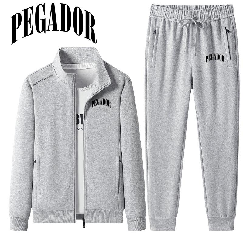 Men s Cotton Print Tracksuits Men Jacket+Sweatpant 2 Piece Set Autumn Winter Homme Suit Men Running Fitness Outwear Suit S