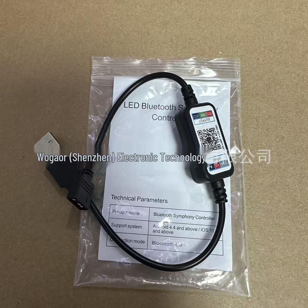 WS2812B Bluetooth LED Strip Lights with Mobile App and Music Sync