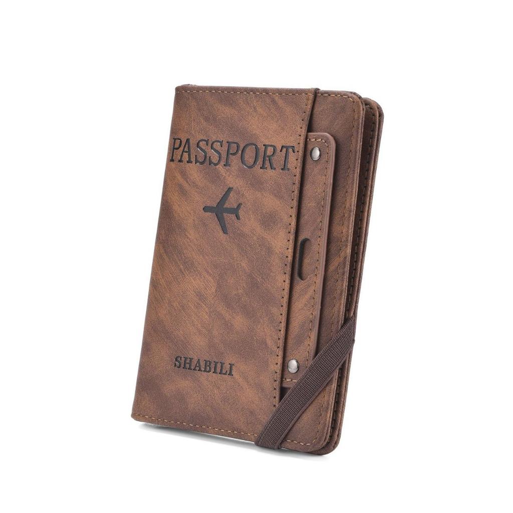 Schoolbag passport holder, new multi-functional storage card holder, integrated overseas travel men and women, passport charter ticket holder