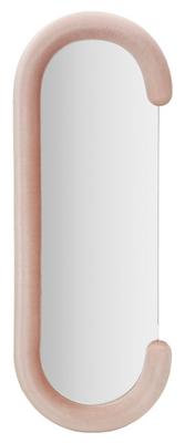 Wall Mirror Chantal Pink Velvet Cm 60X7X160