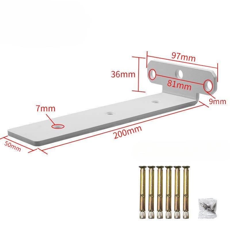 

1 PC Black Hidden Wall Fixed Partition Storage Rack Shelves 400kg Bearing Capacity Suspended Tripod Brackets Wall Shelf Support 1 PC