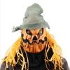 EnergyPower Halloween Party Mask - Pumpkin Zombie Jack-o'-lantern - Super Realistic Mask with Hair and Hat - Scary! Pumpkin, Devil, Alien, Satan, Demo