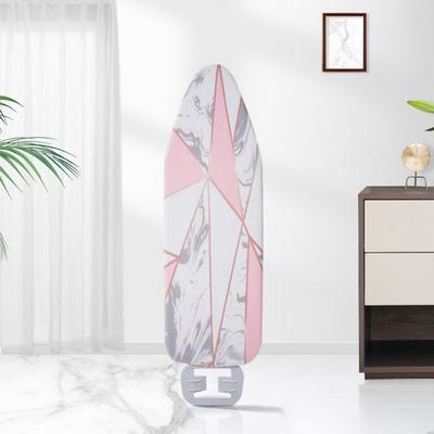 140*50cm Ironing Board Cover Elastic Thickened Ironing Board Cloth Marble Pattern Stain Resistant Ironing Heat Shield