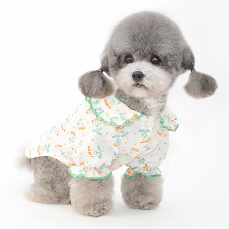 

Summer Dog Shirt Cat Puppy Pet Apparel Costume Small Dog Clothes Yorkie Pomeranian Shih Tzu Poodle Bichon Schnauzer Dog Clothing S зелёный
