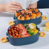 3-Tier 1600ml Kids Lunch Box with Leakproof Design, Microwave-Friendly Bento Container for School, Travel, and Outdoor Use