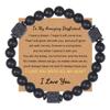 JYL TS Bracelet Birthday Gift  Carded Beaded Celebrates Life & Abundant Blessings