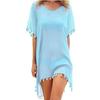 Womens Bikini Cover Up Dress Swim Beach Bathing Swimsuit Baggy Tunic Tops T-Shirt