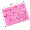 Sova Veverka Jelen Silikonová forma na dort Fondant Cukroví Čokoláda Nástroj na domácí pečení