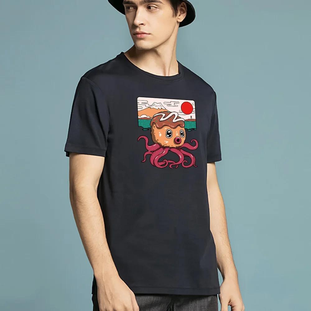 Summer Short Sleeve Cute Print Clothing Men's Round Neck T-Shirt Harajuku Tees Slim Soft Pullover Hip Hop Streetwear Top