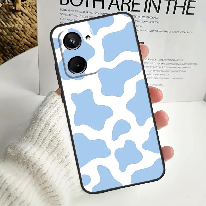 Cow Print For Realme C75 C55 C71 C53 C67 C61 C33 C63 C51 C65 15 GT7 Pro 10 11 12 13 14 Pro Plus Case