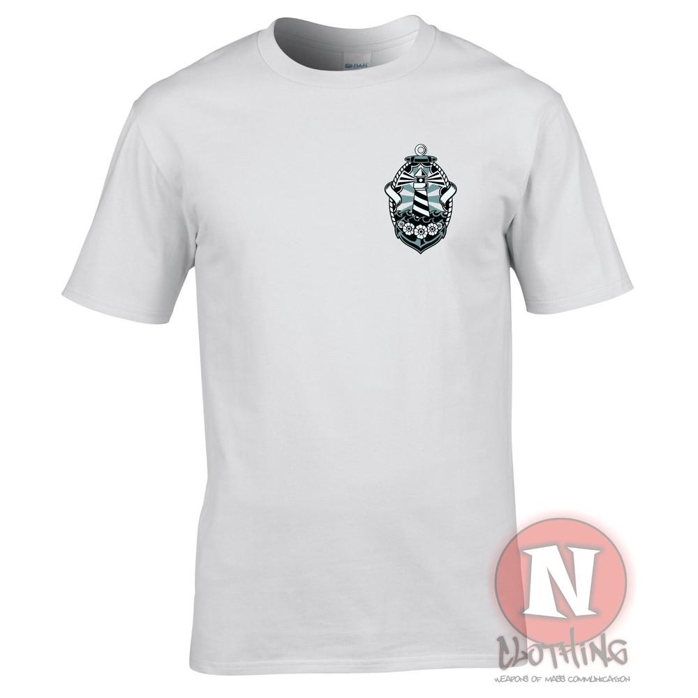 Cool Lighthouse TShirt Nautical Sailing Shipping Boats Ships Style S