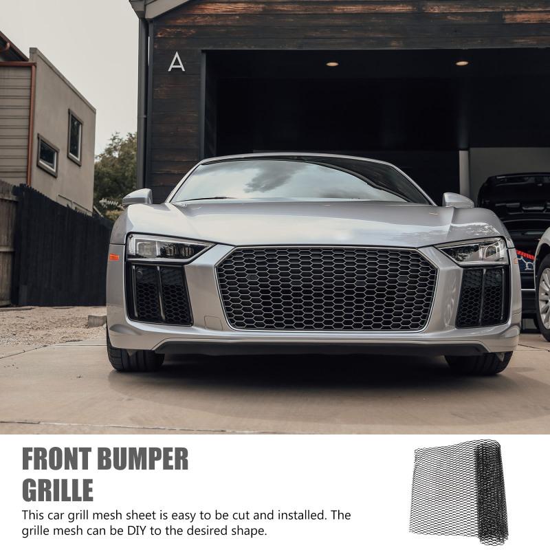 Aluminum Alloy Bumper Grille Mesh Car Front Grill Protective Radiator Honeycomb Auto Parts Vehicle Hood Vent Body Kit