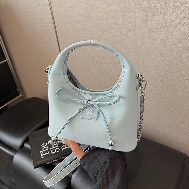 Simple Messenger Bag Shoulder Bag Spring New Sweet Straps Bow Handbag Women
