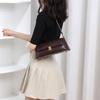 Korean Genuine Leather Bag for Women Shoulder Bag Underarm Luxury Cowhide Leather Phone Bag for Ladies Casual Shopping Makeup