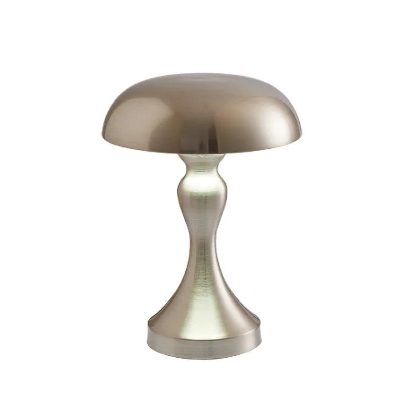 LED Table Lamps Touch Dimming USB Rechargeable for Bar Hotel Restaurant Bedside Decor Bedroom Nightlights Mushroom Lampara Gift