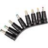 DC Adapter 8 Connector Set DC Power Adapter Converter, 5.5mm x 2.1mm Female to Male Jack Converter for Laptop, CD, MD, Tape Recorder, Radio Power