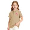 Girls School Uniform Short Sleeve T-Shirt Print Casual Top for Back To School