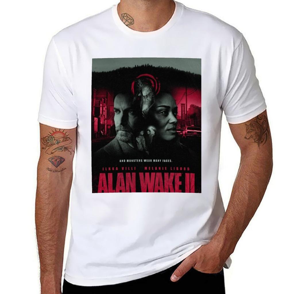 Alan Wake Tshirt Casual All Match Short Sleeve Tshirt