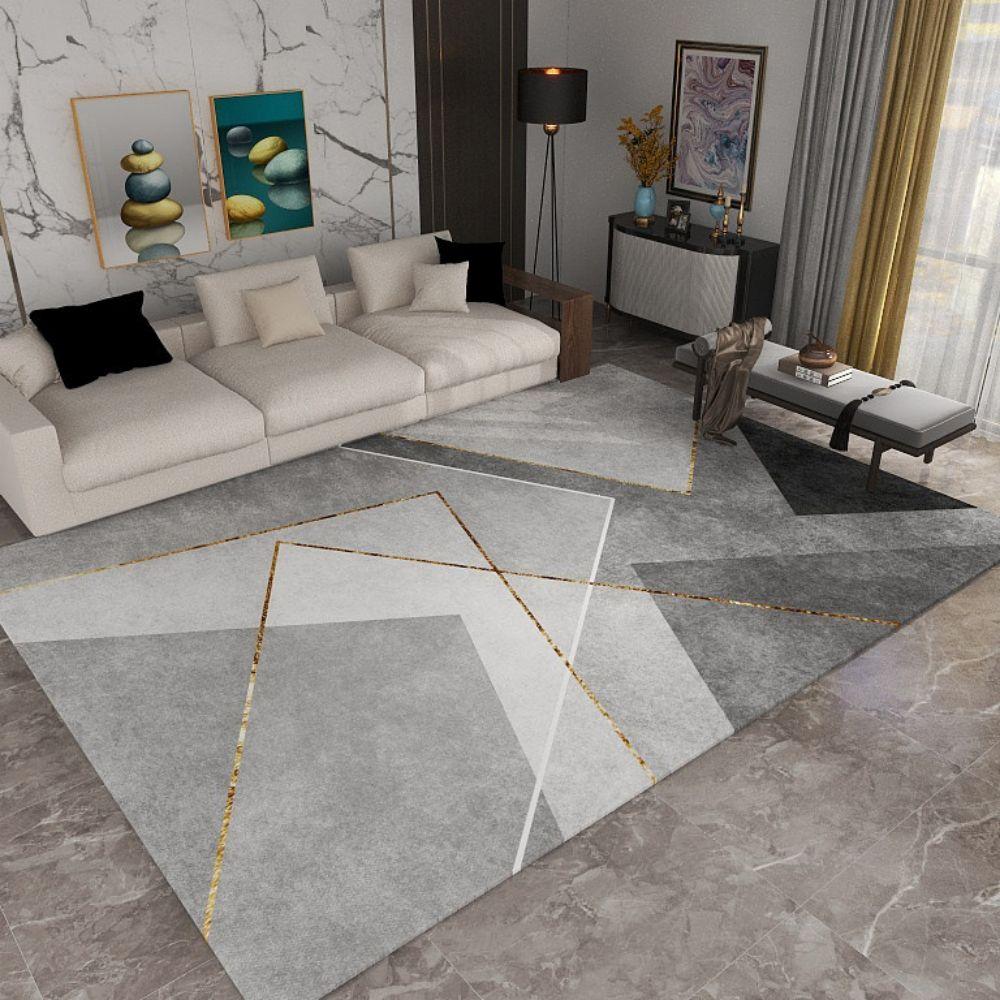 Modern Crystal Velvet Rug Affordable Large Area Home Bedroom Rug Living Room Sofa Coffee Table Mat Simple Lounge Mat