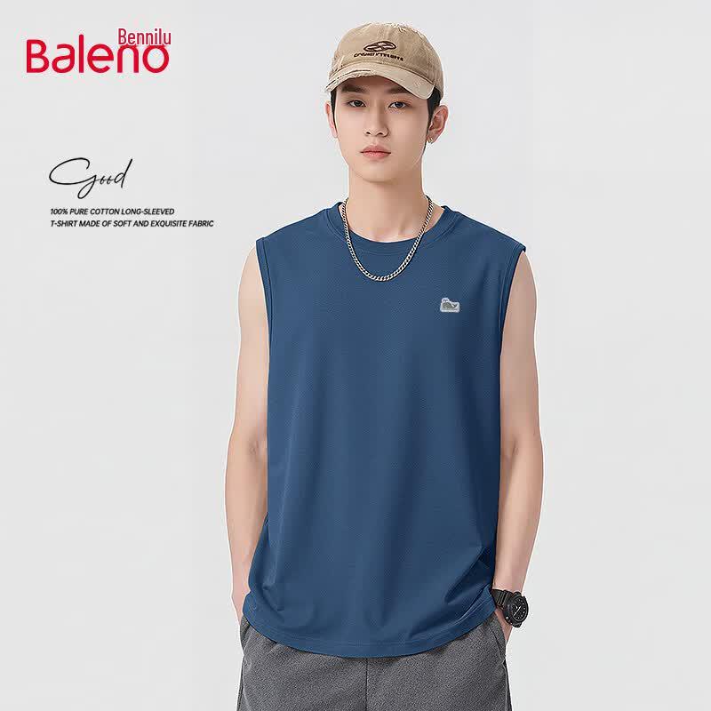 Baleno Men s Whale Graphic Cotton Tank Top 3XL
