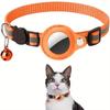 Cat AirTag Holder Halsbånd Breakaway Refleksstrimler Justerbar kattungehalsbånd Vanntett Cat Bell Collar Pet Air Tag Case