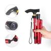 Walking Stick Hiking Trekking Poles Trail Ultralight 4 Section Adjustable Size Canes Aluminum Alloy Folding Walking Stick