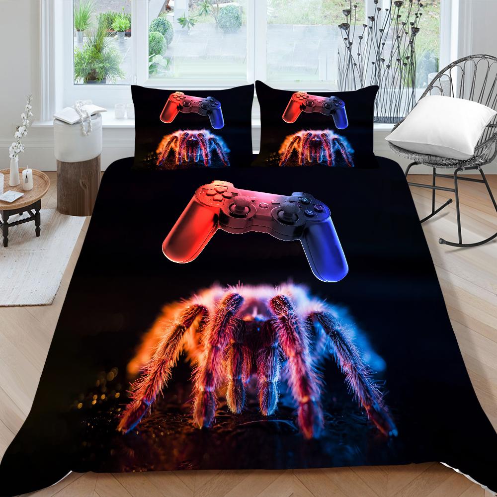 3D Game Controller Bedding Set Player Down Duvet Cover 2/3 Pieces Boy Bedding Set AU140 * 210 Full Size Soft Bedroom Decoration