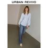 UR Women's Autumn Shirred Tie Loose Blouse