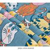 Multi-Layer Gauze Jacquard Floral Throw Blanket 80x160cm, Quick Dry Absorbent Large Cotton Bath Towel Soft Beach Towel for Couch Bed Napping Decor