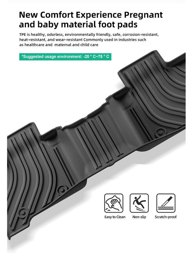 Eco-friendly TPE Mats for 2014-2021 Toyota Tundra: Floor, Bed, and Trunk Options