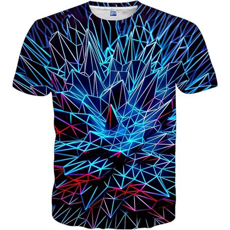 

Fashion Psychedelic Pattern Graphic T-Shirt Men 3D Printed Art Hip Pop Personality Crew Neck Cool Short Sleeve Tees Unisex Tops 6XL