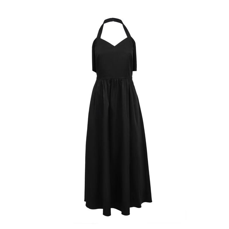 VEROMODA Halter V-Neck Bow A-Line Maxi Dress
