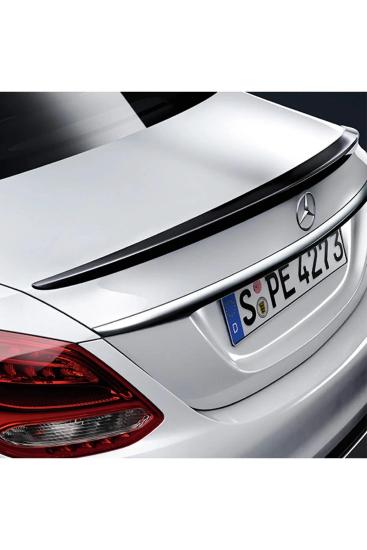 POUR MERCEDES W211 Spoiler Compatible Spoiler Anatomique Noir Brillant