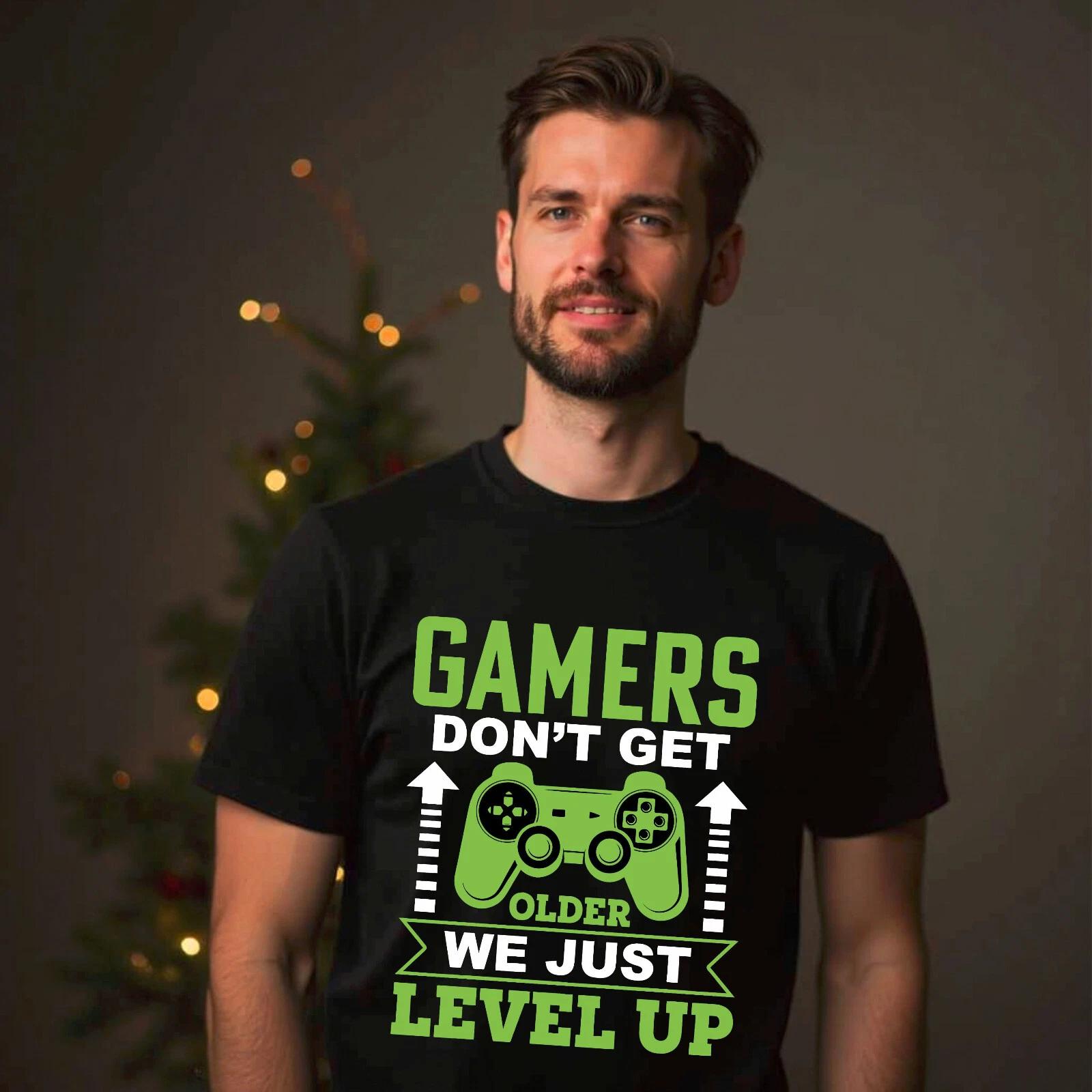 

Gamer Don t Get Older We Just Level Up T-Shirt, Gameing Controller Gift For Him 3XL