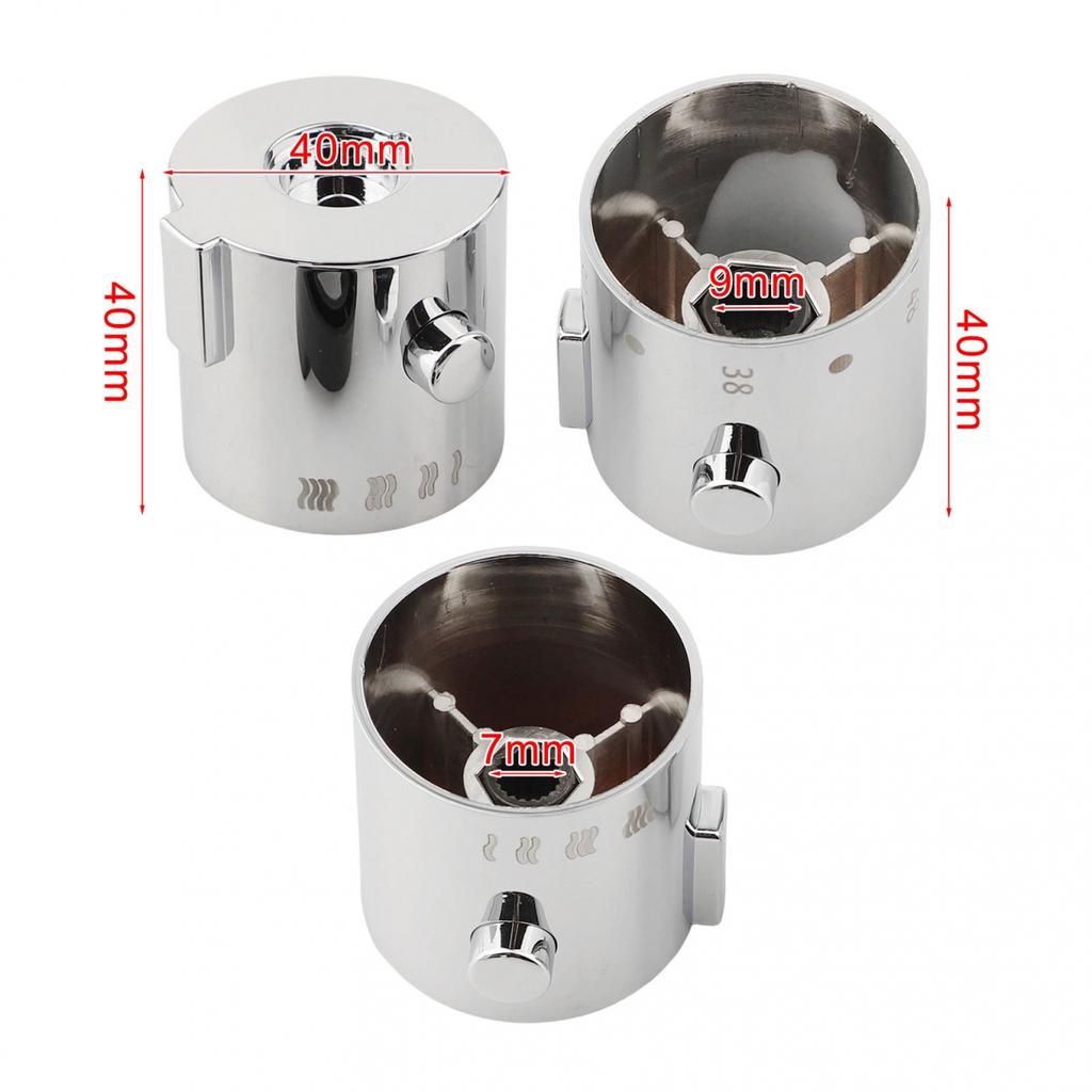 Knob Handles Control Handle For SMA Thermostatic Silver