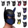 Fetish Gay Puppy Play Rubber Hood Adult Games Dog Slave Full Head BDSM Bondage Mask Hood Erotic Cosplay Sex Toys for Men