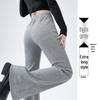 Women's High-Waisted Flared Sweatpants - Slimming Micro-Flare, Tall Fit, Spring/Autumn 2024 Collection