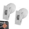 Car Permit Holder Clip - 2 Suction Cup Clips, Windshield Parking Ticket Holder with
