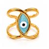 Adjustable Retro Hollow Demon Eye Titanium Ring
