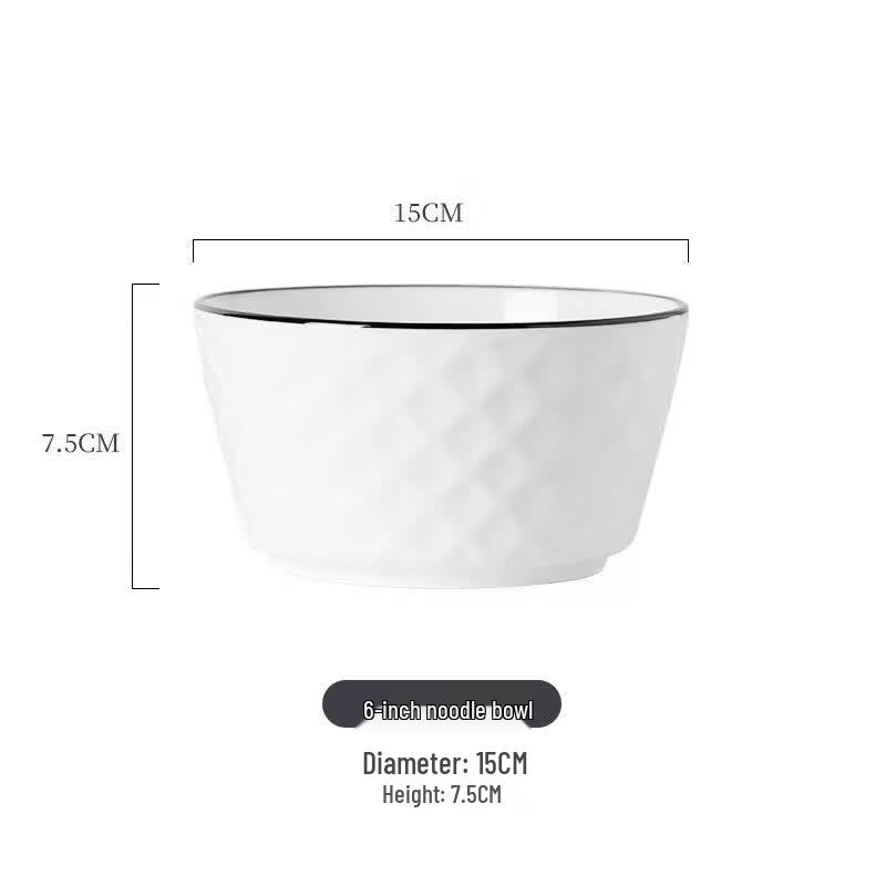 Bingyue Underglaze Ceramic Rice Bowl