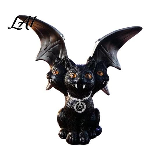 Halloween Ghost Decoration Witch Resin Lantern Gothic Ghoul Terrifying LED Night Light Dark Style Decor Waterproof Hell Reaper Spooky Tabletop C