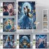 Shower Curtain Waterproof Polyester Fabric Paint Colorful Bath Anime Cinderellas Curtains Home Bathroom Decor Curtain With Hook