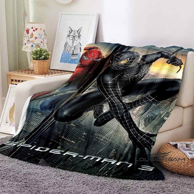2026 New Cartoon Spider-Man Blanket - Soft, warm, perfect for naps, sofas, offices, beds, and camping - A gift choice for all se