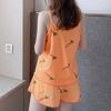 Schicke Damen-Loungewear mit Cartoon-Print, lockere Passform zum Schlafen
