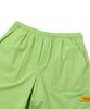 BEENTRILL Stand Collar Anorak Woven Setup Wide Fit Shorts (Neon Yellow)