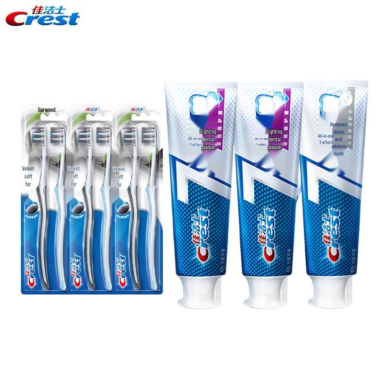 Crest Velvet Toothbrush & Multi-Effect Toothpaste Oral Care Set
